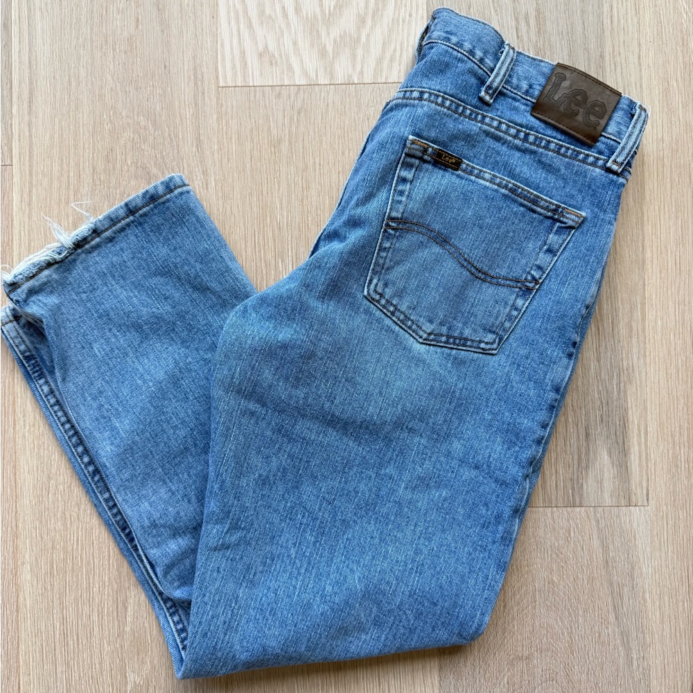 Lee Men's Light Blue Straight Jeans